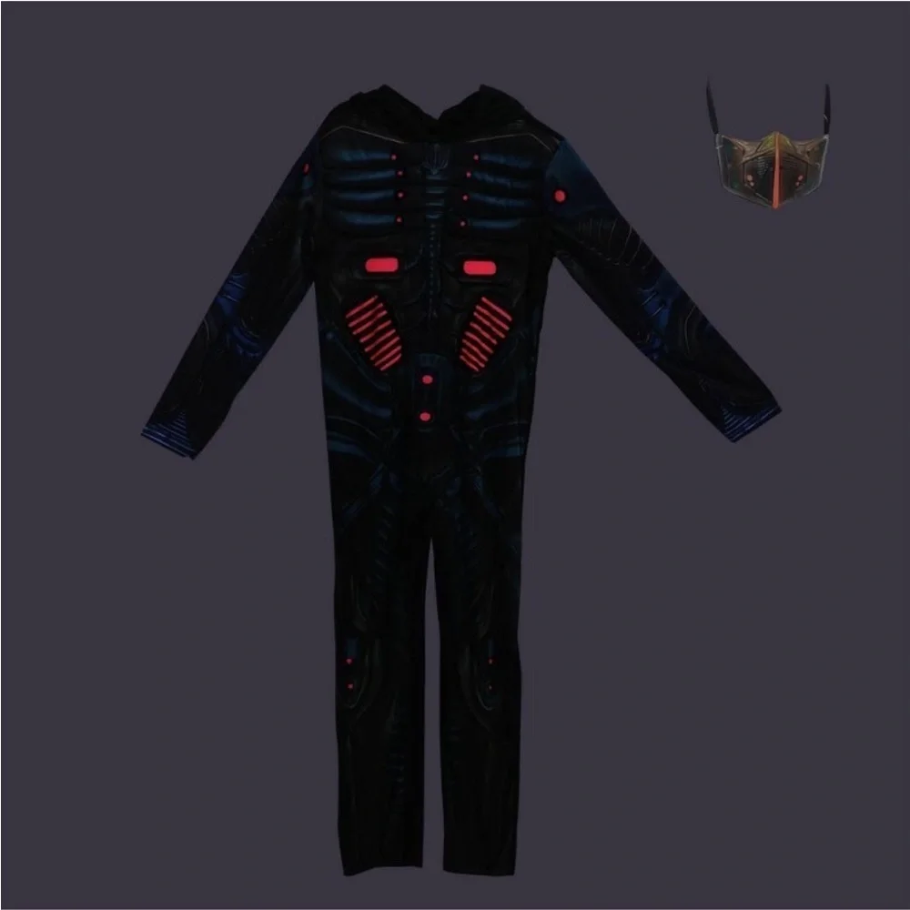 NWT Hyde and EEK Kid’s Glow Under Blacklight Costume Desert Warrior Halloween